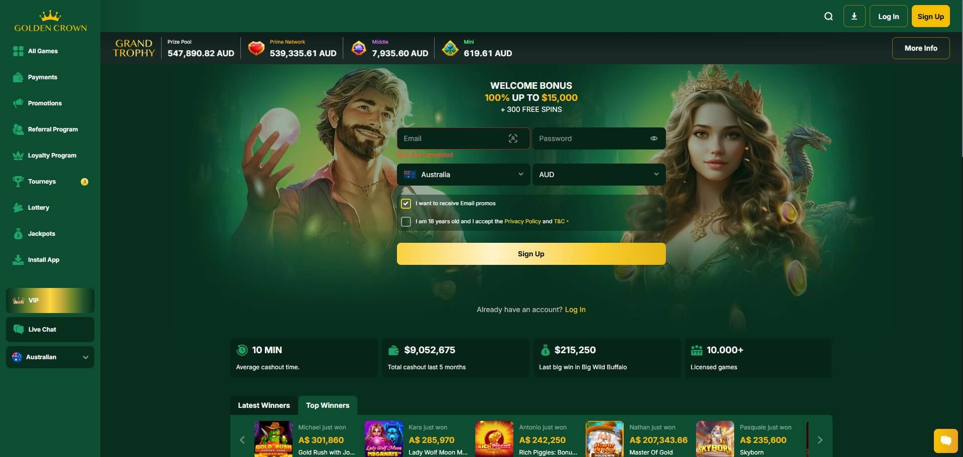 Golden Crown Casino – Live Roulette